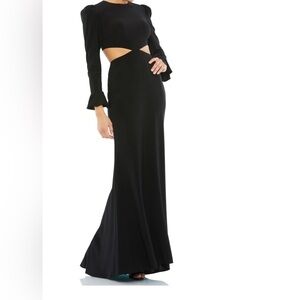NWT! MAC DUGGAL Long Sleeve Trumpet Gown